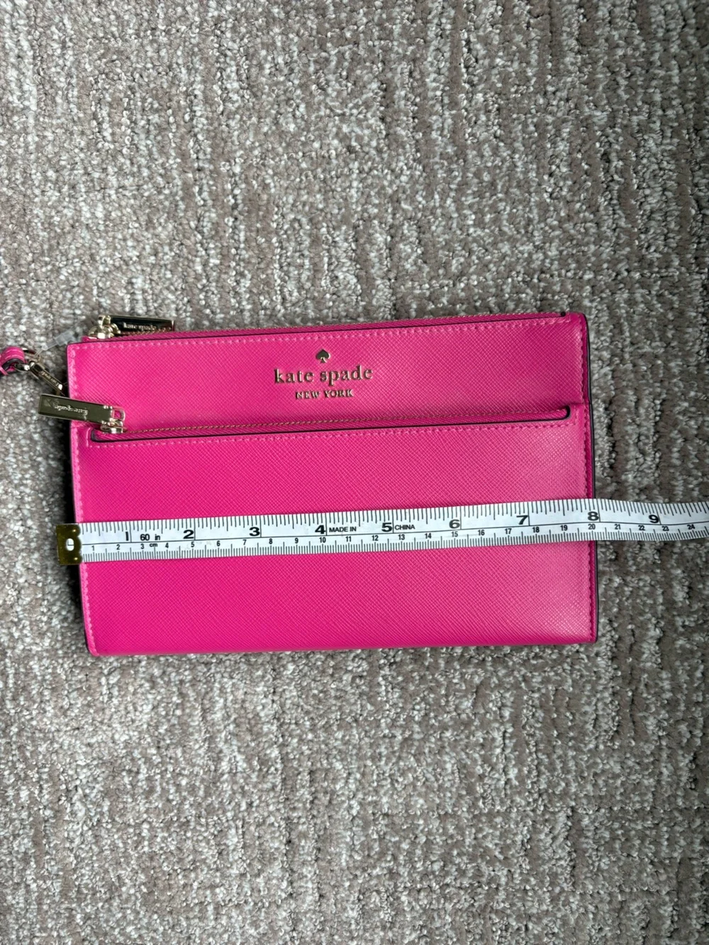 kate spade Hot Pink Leather Wristlet Clutch - NWOT